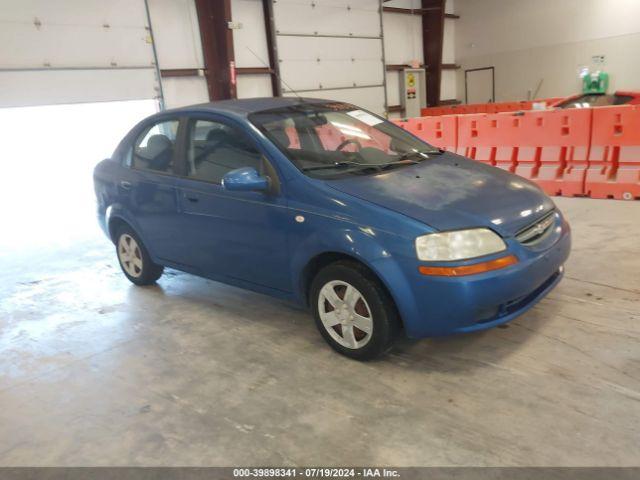  Salvage Chevrolet Aveo