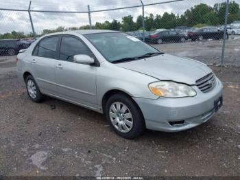 Salvage Toyota Corolla