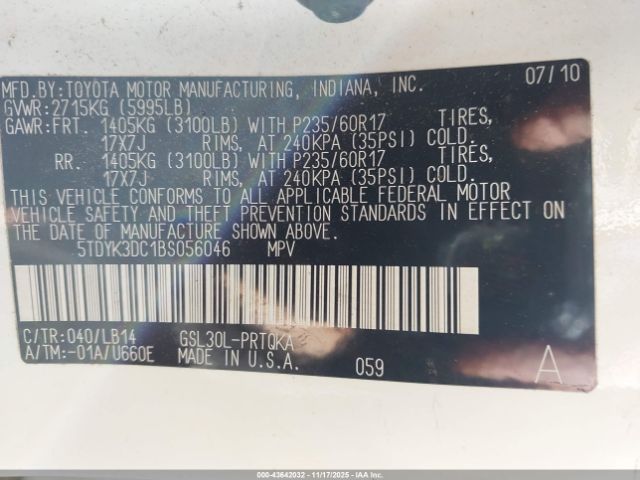 Toyota Sienna Xle V6 Image 8