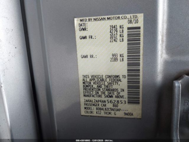 Nissan Altima 2.5 S Image 14