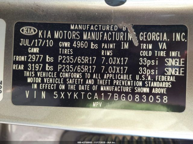 Kia Sorento Lx Image 3