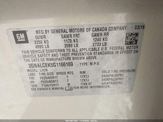 Chevrolet Equinox Lt Image 15