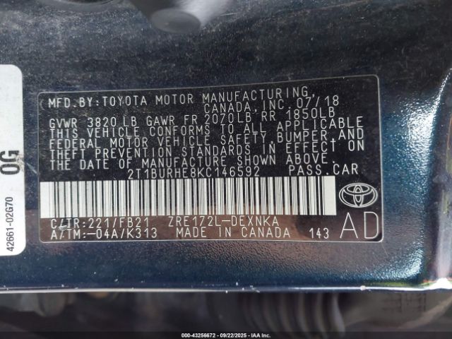 Toyota Corolla Le Image 14