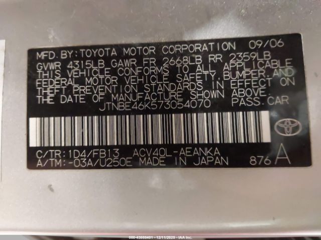 Toyota Camry Le Image 5