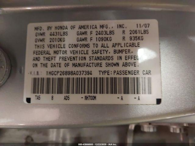 Honda Accord 2.4 Ex-l Image 3