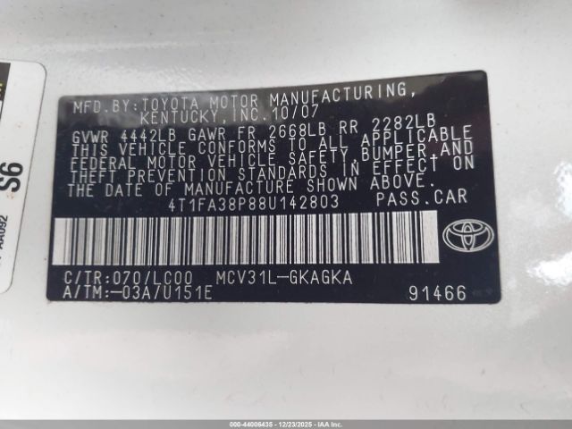 Toyota Camry Sle Image 9