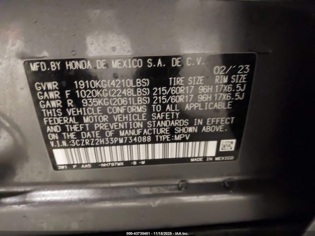 Honda HR-V Awd Lx Image 12