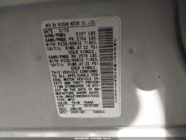 Nissan Murano Sv Image 7