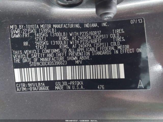 Toyota Sienna Xle V6 8 Passenger Image 9