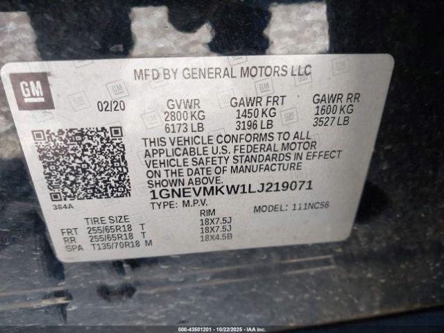 Chevrolet Traverse Awd 2fl Image 9