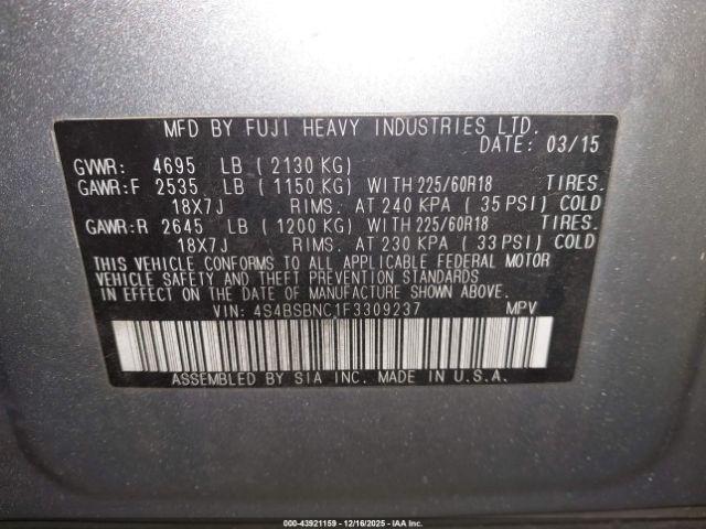 Subaru Outback 2.5i Limited Image 16